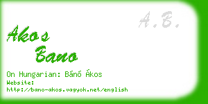 akos bano business card
